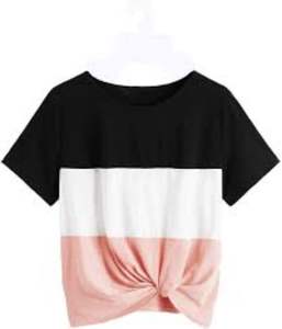 Camisetas lisas de algodón ecológicas para mujer, camisetas de punto de algodón de manga corta con cuello redondo para camiseta de algodón orgánico para mujer - Product Image 4