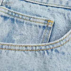 Pantalones Cortos de Mezclilla de Alta Calidad Disponibles, Pantalones Cortos Holgados de Mezclilla Azul para Hombre, Pantalones Cortos Transpirables de Algodón para Hombre, Pantalones Cortos Deportivos de Verano para Hombre - Product Image 4