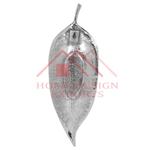 แผ่นโลหะติดผนังสำหรับตกแต่งโต๊ะในบ้านโรงแรมและร้านอาหารสำหรับงานแต่งงานแผ่นโลหะประดับผนังศิลปะใบอลูมิเนียมแข็ง - Product Image 3