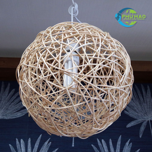 Interiores creativos y orgánicos: RATTAN BAMBOO LANTERN CHANDELIERS Elección perfecta para su hogar Restaurante Resort Garden - Product Image 5
