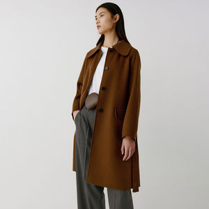 Nouveau manteau long matelassé décontracté de luxe pour femmes, couleur personnalisée tendance, écologique, col montant respirant, capuche amovible, 100% - Product Image 1