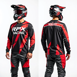 Camiseta de Motocross de Manga Larga Personalizada para Hombre, Ropa Deportiva Cómoda para Motocicleta ATV con Diseño de Logotipo de KTM Estampado - Product Image 1