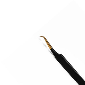 Pinzas de pestañas con punta de fibra con logotipo personalizado para extensión de pestañas Mega volumen pinzas de pestañas de etiqueta privada - Product Image 6