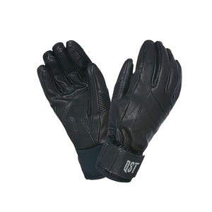 Gants de Ski d'hiver professionnels en cuir fait unisexe coupe-vent à la mode chauffé doigt complet snowboard escalade en montagne - Product Image 4