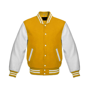 New Arrival Fashionable Custom Street Wear Wholesale High Quality <b>Sheep</b> <b>Skin</b> Dyed Solid Women Varsity <b>Jacket</b> - Product Image 5