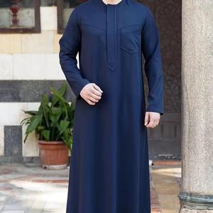 Thobe émirati haut de gamme blanc luxe Kandura traditionnel arabe porter élégant hommes Jubba doux et respirant moderne Ramadan Djellaba - Product Image 5