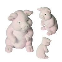 Niedliches Kawaii Rosa Stehendes Schweinchen Plüschtier Weiches Cartoon-Stofftier Kundenspezifisches Design Geburtstagsgeschenk für Kinder WJ0201