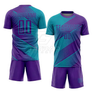 Concevez votre propre uniforme de football personnalisé par sublimation, imprimé avec des caractéristiques légères, respirantes et à séchage rapide, fabriqué dans les meilleurs matériaux - Product Image 1