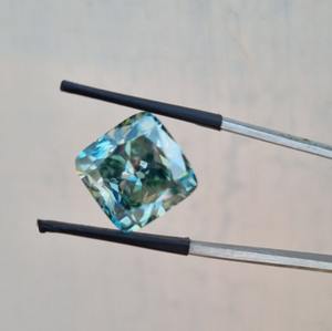 เบาะเพชรโมอิสสีฟ้าตัดให้ชัดเจนทำให้การตัดที่ดีเยี่ยมสำหรับเครื่องประดับเพชรโมอิสซาไนต์และเครื่องประดับที่กำหนดเอง - Product Image 3