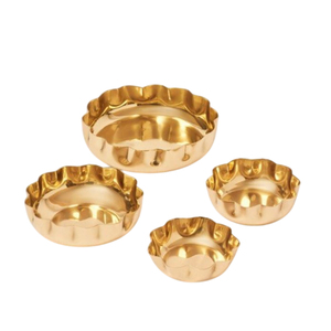 Hot Selling Gold Metal <b>Chocolate</b> Bowl Creative Tabletop <b>Wedding</b> Decor Polished Finish Factory Price Dessert Server Ware - Product Image 1