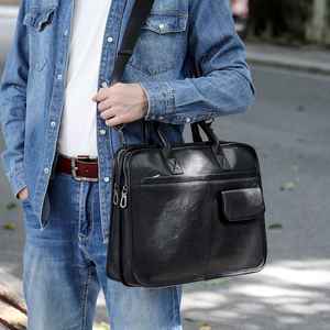 Nouveau design, sac en cuir véritable pleine fleur pour hommes, sac à dos pour ordinateur portable en cuir de vache véritable pour hommes et femmes d'affaires quotidiennes - Product Image 2