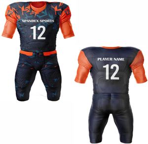 Uniforme de fútbol americano personalizado, ropa de equipo profesional, camisetas transpirables, pantalones de manga corta de talla grande disponibles - Product Image 6