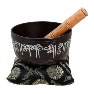 Cuenco para cantar de tamaño personalizado azul cielo, cuenco para meditación de Yoga de oración religiosa con precio de diseño finamente pintado - Product Image 4