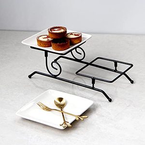 <b>Cake</b> <b>Stands</b> Collapsible Rectangular Plate Dessert <b>Cake</b> <b>Stand</b> Creative Modern Fruit Plate <b>Cake</b> Serving Tray Home Decor - Product Image 1