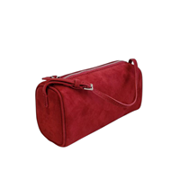 Sac à bandoulière mini en cuir véritable tendance pour femme, style vintage, avec fermeture éclair, portable, en toile, prix de gros usine