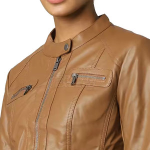 Concevez vos propres vestes en cuir PU, taille personnalisée, longues, respirantes, avec rembourrage en coton tricoté, prix de gros - Product Image 6