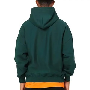 Custom Oversize 100% Cotton Fleece Pullover Hoodie Front High Quality Cropped Fashion Crop <b>Top</b> Loose Fit Casual <b>Winter</b> Short - Product Image 3