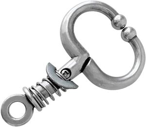 ShanBro HK-486 High Quality Stainless Steel Bull <b>Nose</b> Holder with <b>Long</b> Spring Loaded Veterinary Instruments for Diagnosis - Product Image 4