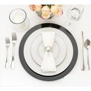 Black Charger <b>Plate</b> Home Hotel <b>Decorative</b> Formal <b>Plate</b> <b>for</b> Hot Selling Table Ware Under <b>Plate</b> in Reasonable Price - Product Image 2