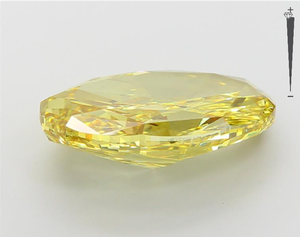 Venta al por mayor 8.38CT SI1 Clarity Loose Lab Grown Fancy Yellow Pendientes de diamantes de corte ovalado IGI Certificado Fabricante Directo - Product Image 3