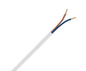 100m. Tubo rotondo bianco 2x0,75mm² - Product Image 1