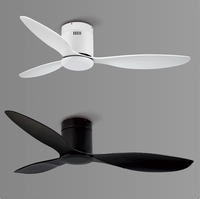 Chine vente directe ABS plastique DC moteur LED 3 lames 42 pouces télécommande fréquence Conversion ventilateur de plafond