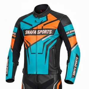 Traje de Motocicleta de Cuero Genuino 100% de Alta Calidad, Ropa Deportiva, Traje de Motocicleta de Talla Grande, Traje de Cuero de Motocicleta de Alta Calidad OEM - Product Image 5