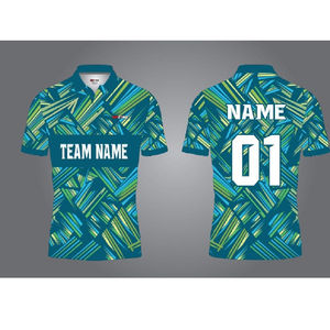 Cómodos pantalones de tela de punto de poliéster 100% pantalones para adultos jugadores de críquet media manga cuello camiseta uniforme - Product Image 1