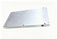 Services de fabrication d'usine, usinage, bloc de passivation en aluminium personnalisé, dissipation thermique efficace, plaque de refroidissement par eau