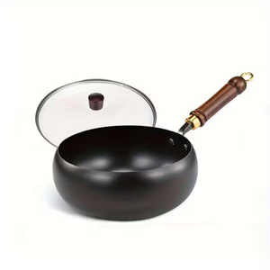 9.45 inch Non Stick Milk <b>Pot</b>, No Coating Non-Stick Big Belly Stew <b>Pot</b>, Kitchen Cookware for Soup, Pasta, <b>and</b> Sauce, Easy to Clea - Product Image 4
