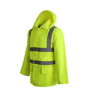 Chaqueta de seguridad de invierno para construcción, poliéster reflectante, algodón, impermeable con múltiples bolsillos para seguridad vial - Product Image 3