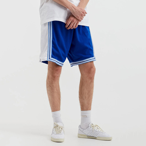 Short de sport de basket-ball décontracté pour homme personnalisé 100% polyester avec poches taille moyenne Short en maille à sublimation à motif solide - Product Image 3