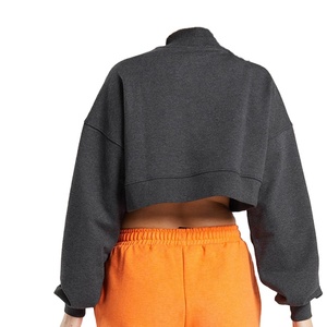 Respirant de haute qualité femmes haut court sweats à capuche meilleur prix et bon matériel femmes haut court sweats à capuche 2026 - Product Image 4