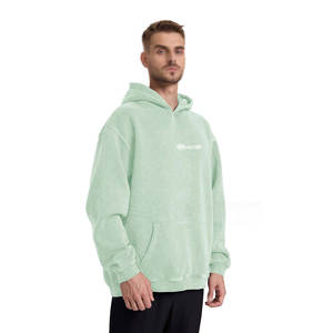 เสื้อมีฮู้ดเปิดไหล่สำหรับผู้ชายเสื้อผ้าแฟชั่นสตรีทโอเวอร์ไซส์ - Product Image 2