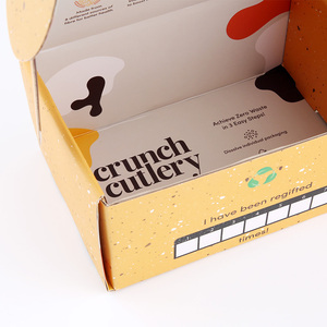 Tùy chỉnh sinh thái thân thiện in thiết kế bưu chính máy bay vận chuyển gửi thư Hộp gấp các tông sóng giấy bao bì bưu phẩm boxs - Product Image 5