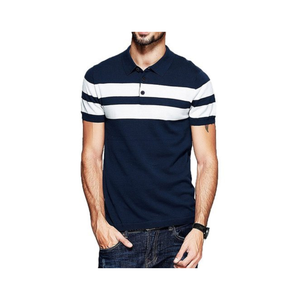 Vente chaude hommes pour Polo T-Shirt broderie personnalisée/impression motif solide Anti-boulochage vêtement teint tricoté tissu - Product Image 4