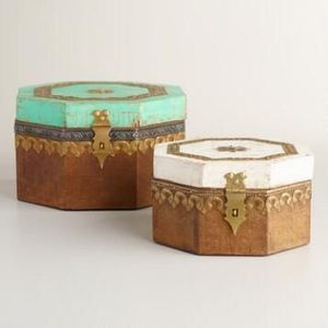 CHARMING DESGIAN NATURAL WOODEN Premium Printed Home Wooden Tabletop Spice <b>Box</b> With Separate Compartments for Spices and - Product Image 2