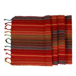 100% Cotton Rib <b>Table</b> Placemat Luxury Modern Square Linen Home Kitchen Outdoor Square Woven Solid Wedding <b>Christmas</b> Commercial - Product Image 4