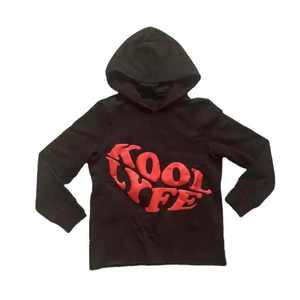 เสื้อฮู้ดแฟชั่นแนวลำลองสำหรับผู้ชายเสื้อฮู้ดพิมพ์ลายพัฟและปักโลโก้สไตล์สตรีทไซส์ใหญ่พิเศษดีไซน์ตามสั่ง - Product Image 2