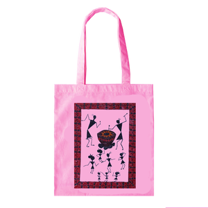 100% lona de algodón orgánico biodegradable patrón geométrico ECO WORLD BAGS bolsos de playa hombro asa de transporte estilo de moda - Product Image 3