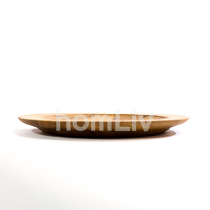 Plato de Madera de Teca Ecológico y Natural OEM, Seguro para Alimentos, Sin Pintura ni Barniz, Halal, Personalizado para Cocina - Product Image 5