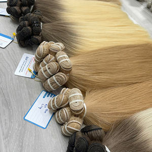 Extensions de cheveux de luxe, cheveux vierges vietnamiens, cheveux humains, double trame, lots en gros - Product Image 2