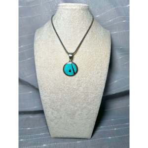 Colgante Navajo Hecho a Mano en Plata de Ley con Engaste de Múltiples Piedras, Turquesa y Amatista, Estilo Religioso Indígena - Product Image 5