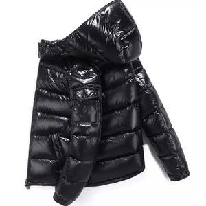 Veste matelassée noire de haute qualité pour homme avec capuche, doudoune, faux deux pièces, manteaux d'extérieur, vestes matelassées populaires, OEM - Product Image 4