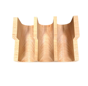 Usine En Gros En Bois Tacos Rack Plateau En Bois Doux Rectangle forme bois naturel excellente qualité pas cher prix - Product Image 4