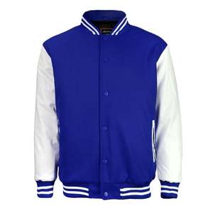 Men's Classic Coated Stand Collar Hooded Zipper Closure <b>Vintage</b> Baseball Letterman <b>Varsity</b> <b>Jacket</b> - Product Image 1