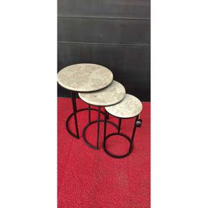 Arte marmo Aksoy marrone Set nidificazione 3 pezzi