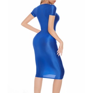 Vestidos de carrera Vestido lápiz de color sólido para mujer - Product Image 5