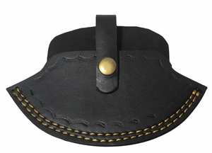 Couteau Ulu fait à la main avec lame moyenne damas gaine en cuir de qualité supérieure manche en bois exotique quantité minimale de commande en acier de qualité de cuisine 5 pièces - Product Image 6