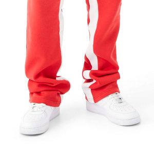 Pantalon de jogging en polaire personnalisé pour hommes, lavage à l'acide, vêtements de ville, pantalons de survêtement évasés 100% coton, jambe large, respirants, service OEM 2025 - Product Image 5